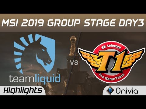 TL vs SKT Highlights MSI 2019 Team Liquid vs SK Telecom T1 MSI Highlights by Onivia