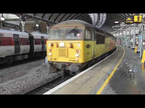 Colas Locos Nos. 56078 & 70811 Passing Through Newcastle Central - 4th January 2024