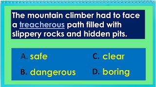 Vocabulary Test  - Context Clues
