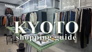 Best Hidden Gem Stores in Kyoto (archive, thrift /select shops, vintage, gallery