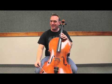 Cello Instruction: A major two octave scale - 5th Position Training