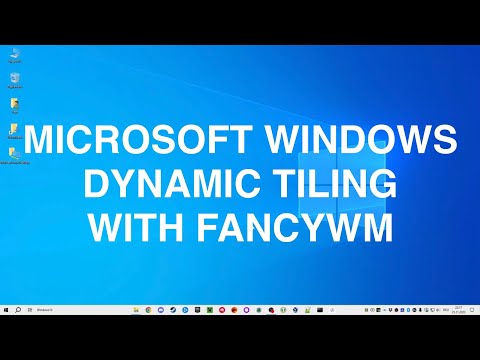 Microsoft Windows dynamic tiling with FancyWM