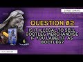 [QUESTION #2] IS IT ILLEGAL TO SELL BOOTLEG MERCHANDISE IF YOU LABEL IT AS BOOTLEG?
