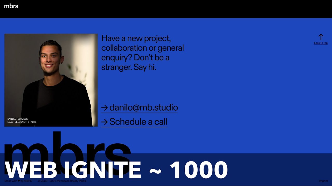 web ignite ~ 1000 : MBRS - Digital Design Studio