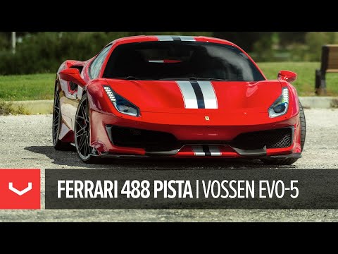 Lowered Ferrari 488 Pista | Vossen Forged EVO-5 Wheels