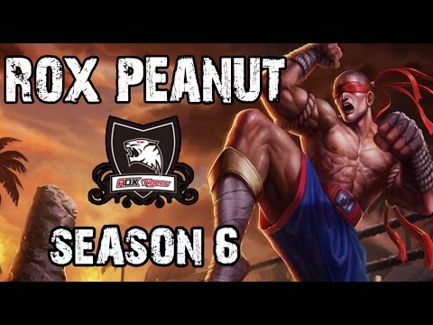 ROX Peanut Lee Sin vs Elise Jungle Ranked Challenger NA