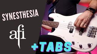 AFI - &quot;Synesthesia&quot; (Bass Cover w/ Tabs On Screen)