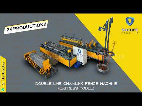 Fully Automatic Double Wire Chain Link Fencing Machine