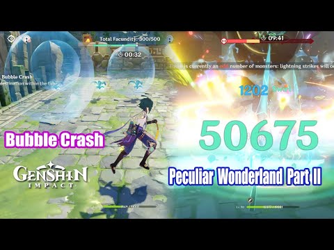 Genshin Impact - Peculiar Wonderland Part II Gameplay - Bubble Crash Mode  Guide