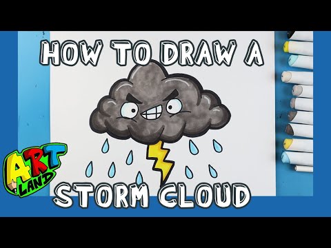 How to Draw a STORM CLOUD!!!