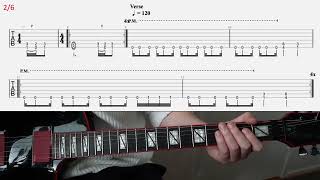 Slayer Here Comes The Pain rhythm guitar lesson