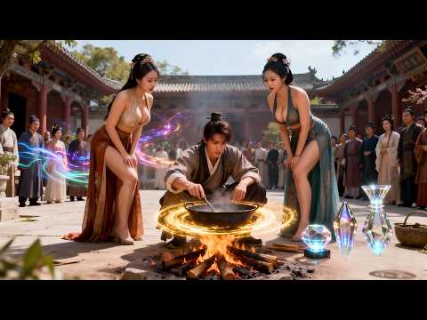 Poor guy becomes prince, sees beauty bathing, conquers her, harem beauties obey!