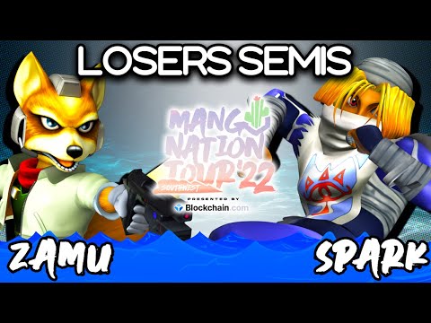 Zamu vs Spark - Losers Semis - Mang0 Nation Tour '22 Southwest