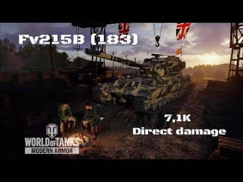 Fv215B (183) in Pilsen:7,1K direct damage :Wot console - World of Tanks