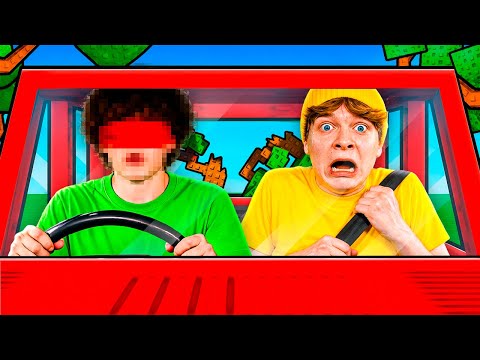 Roblox Car Obby, BUT The Driver is BLIND...