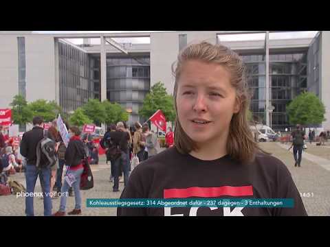 Reaktionen von Umweltaktivisten zum Kohleausstiegsgesetz am 03.07.20.