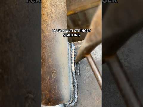 stringer stack practice. all your suggestions/tips mean more than you know! #shorts #fcaw #welding