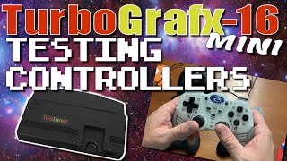 TurboGrafx-16 Mini Controller Test (Sega Genesis controller!)