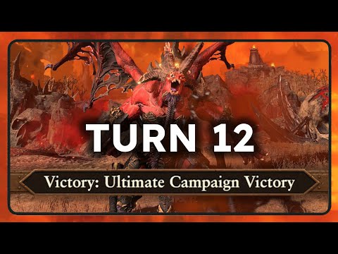 Skarbrand turn 12 Ultimate Campaign Victory NO EXPLOITS - Total war Warhammer 3