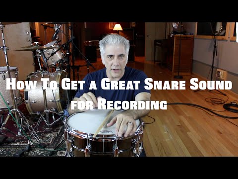 Music Production - How To Get A Great Snare Sound on Your Recordings