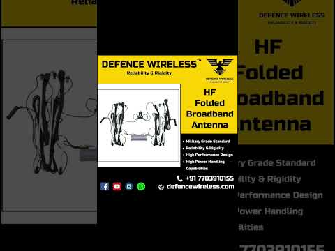 2 Folded HF Dipole Antenna 2-30 Mhz Military Grade HF VHF UHF Antenna in India