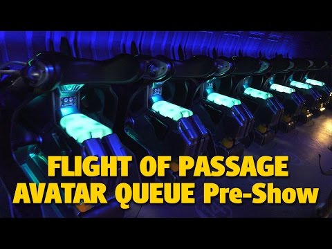 4K Flight of Passage Queue & Pre-Show | Pandora - The World of AVATAR
