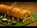 Tiny Chefs Build A GIANT South Indian Dosa Miniature Food Construction Animation MiniatureCooking