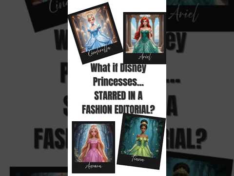 What if Disney Princesses starred in a fashion editorial? 👑✨