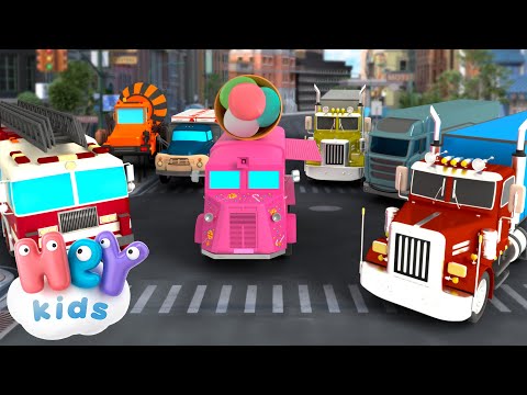 Canzone del camion 🚚 | Veicoli per bambini | HeyKids Italiano