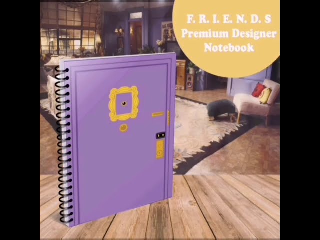 Vídeo relacionado con FRIENDS: PERFECT friends fan notebook, friends journal, stickers, pivot, smelly cat, 110pages, 6*9 INCHES, lined notebook with friends logo inside, gift for friends fans