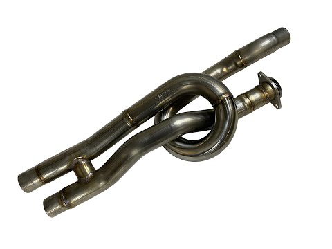 SPD 2017-2020 Raptor Equal Length Resonator Delete with SPD downpipes and factory muffler.
