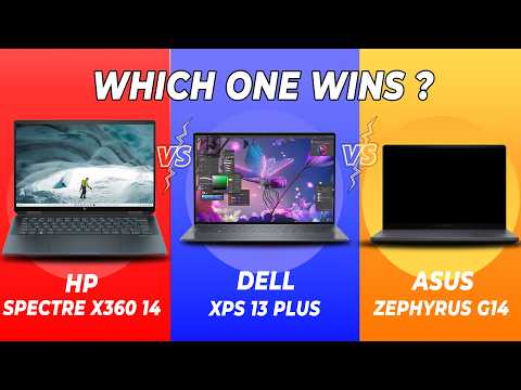 ASUS ROG Zephyrus G14 vs HP Spectre x360 14 vs Dell XPS 13 Plus – Which One Wins in 2025?