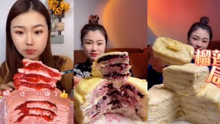 ASMR CREPE CAKE MUKBANG |  KWAI EATING SHOW| CHINESE DESSERT