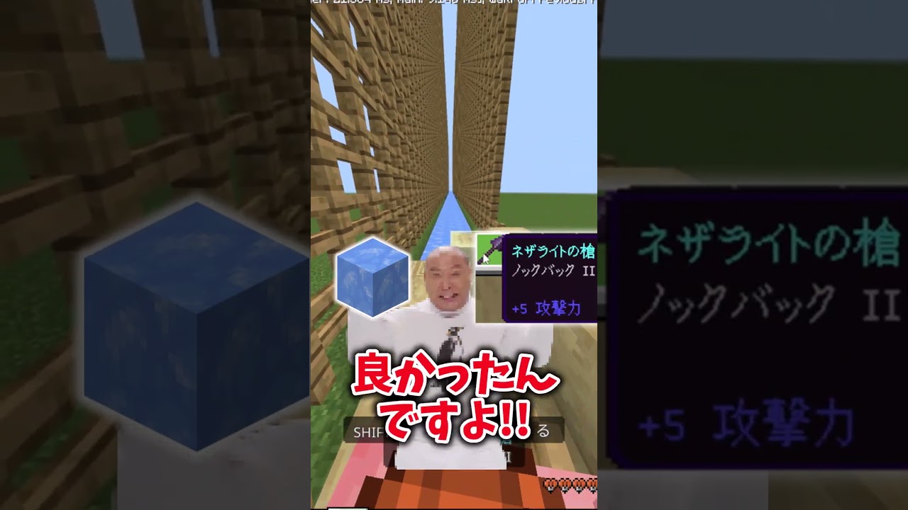 ノックバック＋氷＋サルファーで世界最速移動【マイクラ】