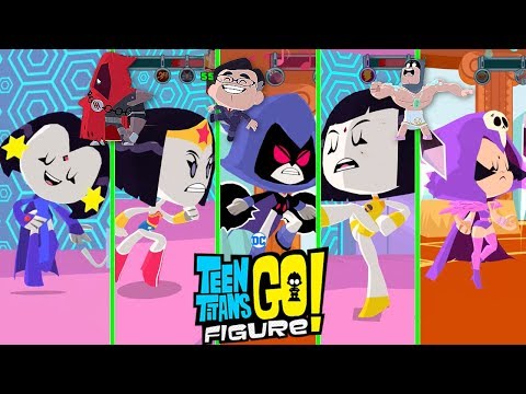 ALL RAVENS in Super Tough Tourney - Teen Titans GO! Figure Gameplay