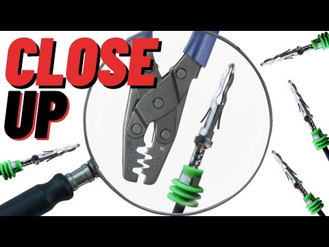 🔎 Weather Pack Connector Assembly CLOSE UP 🔍 DIY Crimping Terminals How To