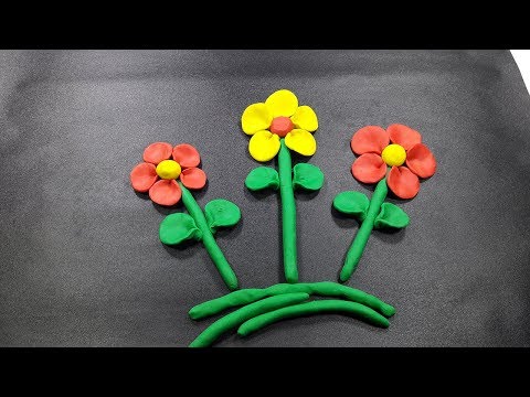 Квітка з пластиліну своїми руками