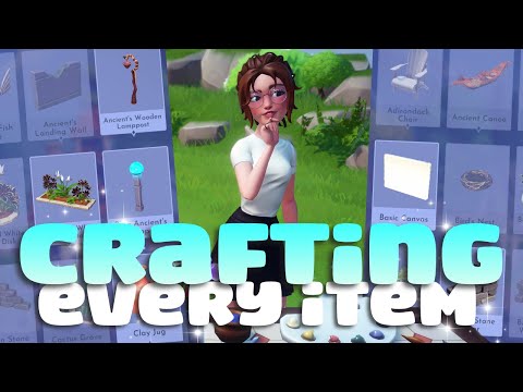 Crafting EVERY ITEM in Dreamlight Valley + NEW premium shop!
