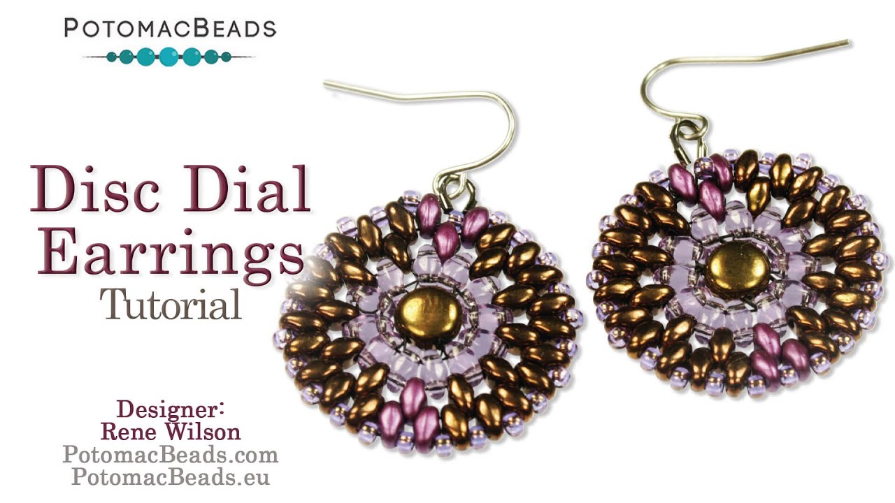 Disc Dial Earrings - DIY Jewelry Making Tutorial by PotomacBeads