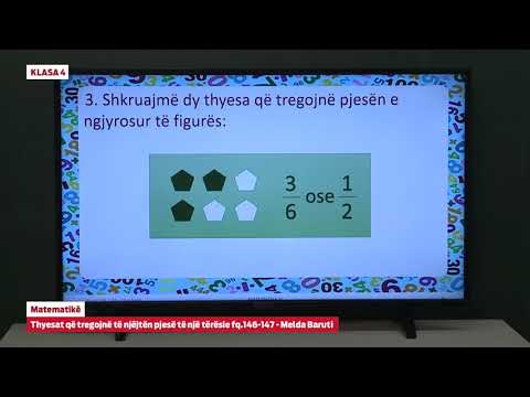 e Mesimi Klasa 4 - 4052 Matematikë - Thyesat që tregojnë të njëjtën pjesë të një tërësie fq. 146-147