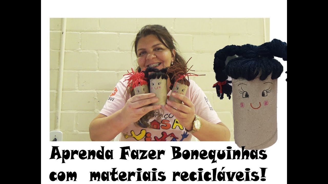 Casa Viva ConVida - Aprenda fazer Bonequinhas com Rolinhos de Papel Higiênico