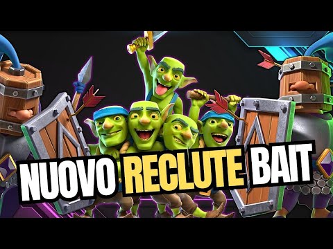 NEW BAIT DECK WITH EVOLVED RECRUITS! WILL WE SEE IT IN META? - CLASH ROYALE ITA