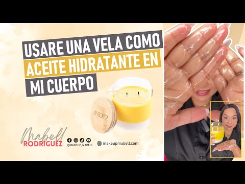Usare una vela como aceite hidratante en mi cuerpo 🕯️😳