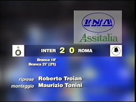 1995-96 (17^ - 14-01-1996) INTER-Roma 2-0 [Branca,Branca] Servizio D.S.Rai