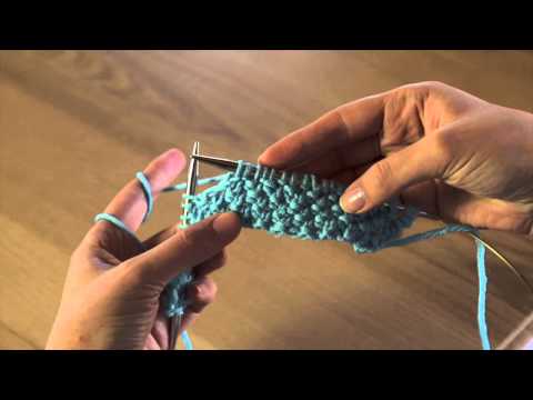 Fischer Wolle Strickhilfe-Video - Wie stricke ich das große Perlmuster?