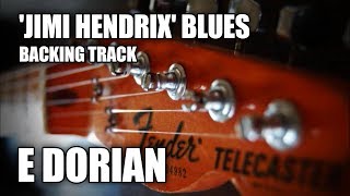 'Jimi Hendrix' Blues Rock Guitar Backing Track In E Dorian / E Minor Pentatonic