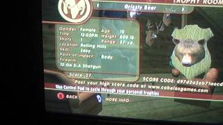 cabela's big game hunter adventures,trophies