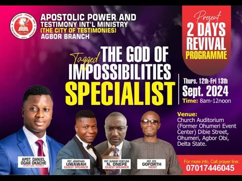 AGBOR PROPHETIC INVASION 2024 - GRAND FINALE