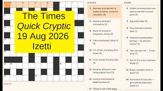 The Times Quick Cryptic 3384