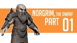 preview picture of video 'Norgrim, the Dwarf - Sculpting [Part 1]'